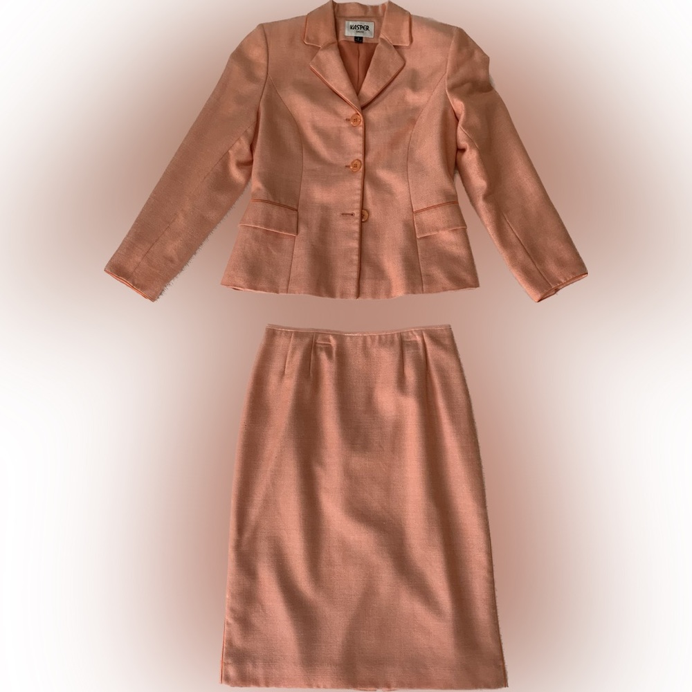 Orange Kasper Two-piece Suit